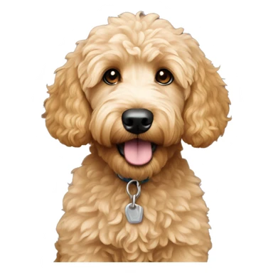 mini goldendoodle sticker