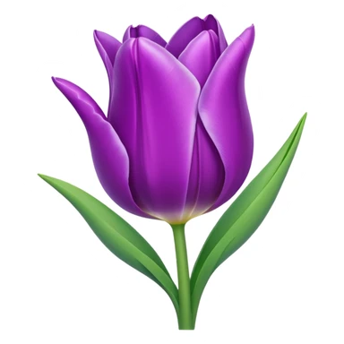 Purple tulip sticker