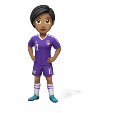 Futbolista violeta  sticker