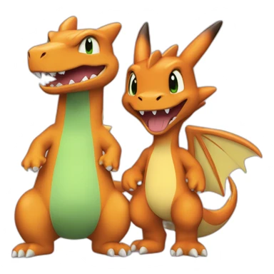 charizard & shaggy sticker