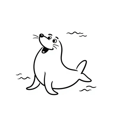 Sea lion sticker