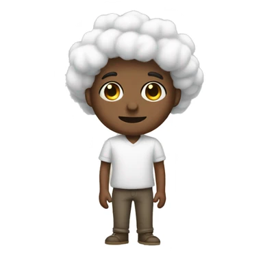 Cotton person sticker