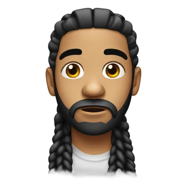 drake with braids in shock sticker