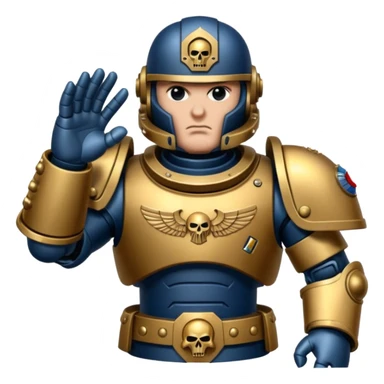 space marine iron hands sticker