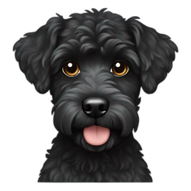black schnoodle sticker