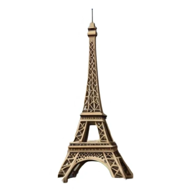 Make a full city of Paris with the Eiffel Tower in the background and some Paris buildings in front  sticker