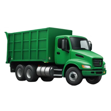 Forest green truck for cement sticker