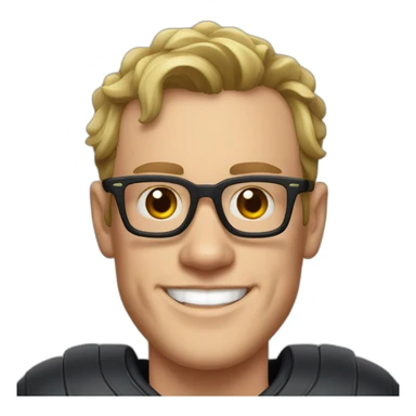 Jonathan Toews wearing glasses as beach bum sticker