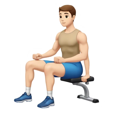 seated calf raise exercise sticker