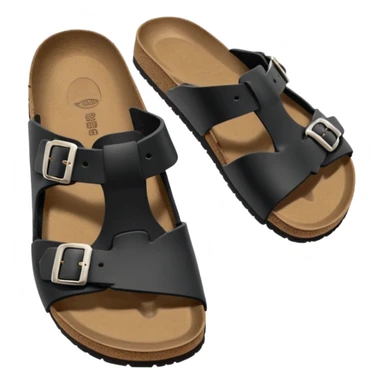 black boston birkenstock emoji sticker