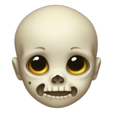 Skull baby sticker