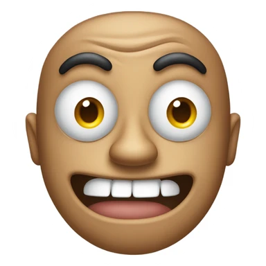 stupid looking emoji sticker