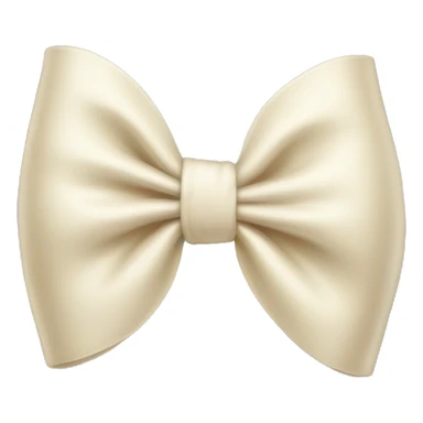 cream bow sticker