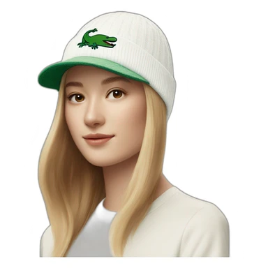 Friends lacoste beanie with lacoste sticker