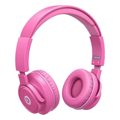 pink headphones sticker
