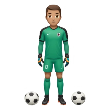 soccer goalkeeper full body and football boots sticker
