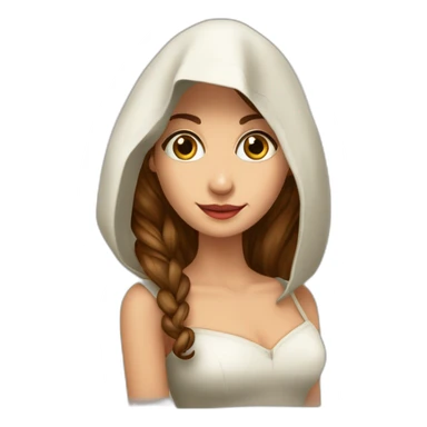 Donna bella vestita da strega con un mazzo di tarocchi in mano sticker