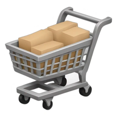 empty cart (style black white gray ) coffe  sticker