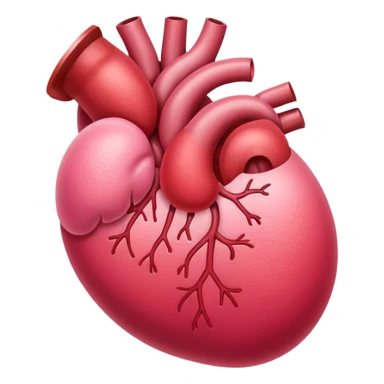 kidney, simple, red and pink colors sticker