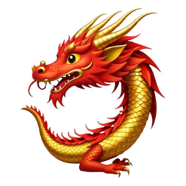 chinese dragon happy new year sticker