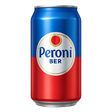 Peroni beer can sticker