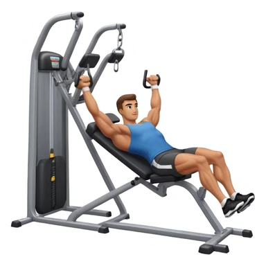 guy leg-extension machine gym sticker