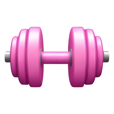 Light Pink dumbells sticker