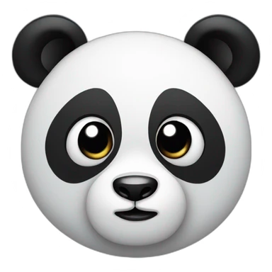 Panda side eyes sticker