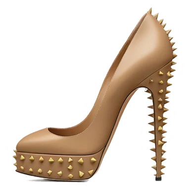 VALENTINO Tan-go PLATFORM PUMP spikes sticker