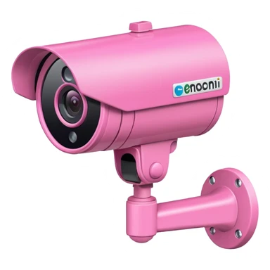 Security Camera pink with stickers 812 sticker