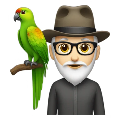 jewish cat with muslim parrot sticker