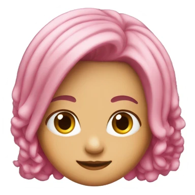 Nmixx lily with pink hair  sticker
