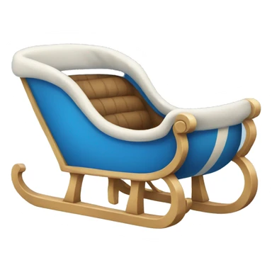 Blue Nordic sleigh sticker
