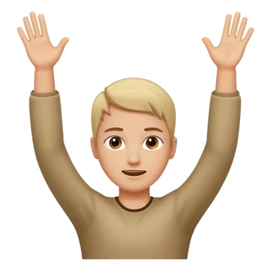 Arms up to the side sticker