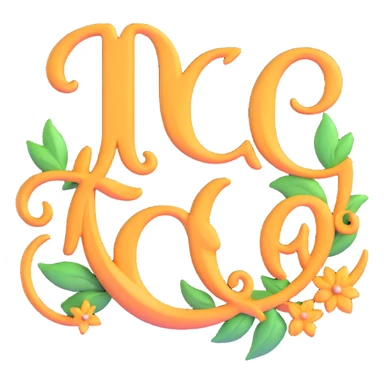 3D Hindi/Urdu calligraphy of the word Meri with decorative elements sticker