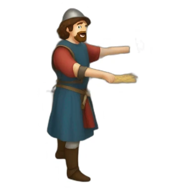 medieval Festival Organizer in action, organizing sticker