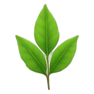 5 branch leaf sticker