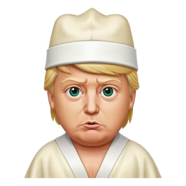 Donald Trump wears circumcision outfit sticker