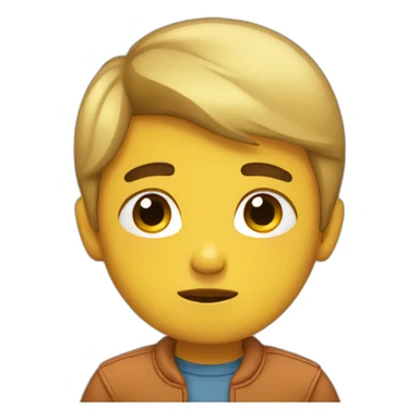 boy who feels sorry sticker