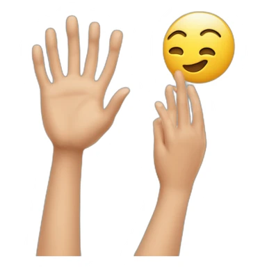 Je voudrais un émoticône qui représente des mains applaudissant avec enthousiasme. sticker