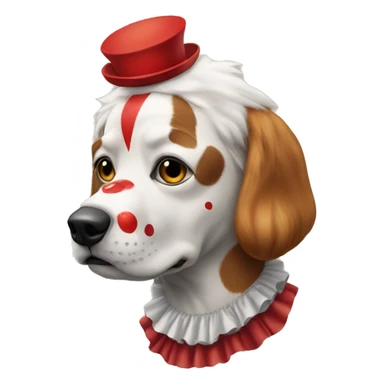 Payaso y perro sticker
