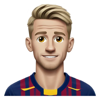 Caricatural Dani Olmo in Barca  sticker