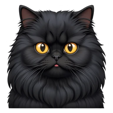 Black Persian Cat sticker