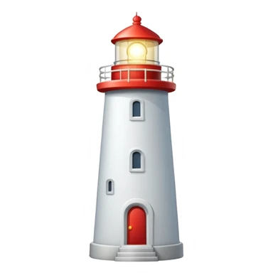 Lighthouse emoji shining light sticker