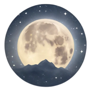 Wiccan moon sticker