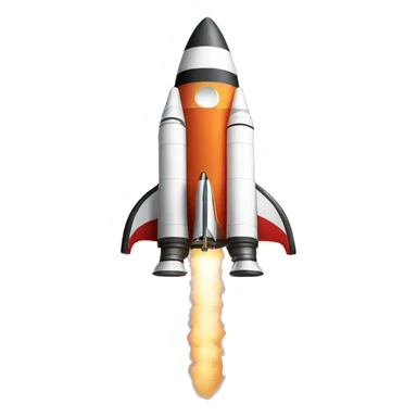 A cool rocket emoji sticker