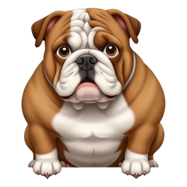Bulldog in a window sticker