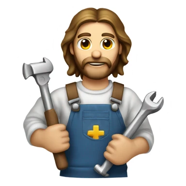 Jesus Christ plumber wrench sticker