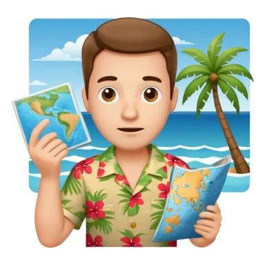 confused tourist sticker