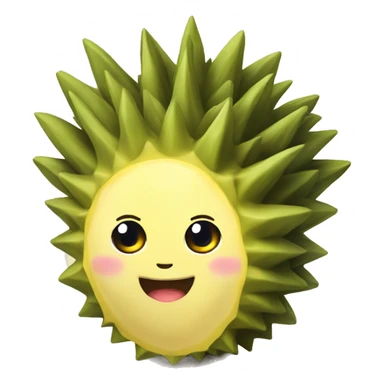 Cute durian sticker
